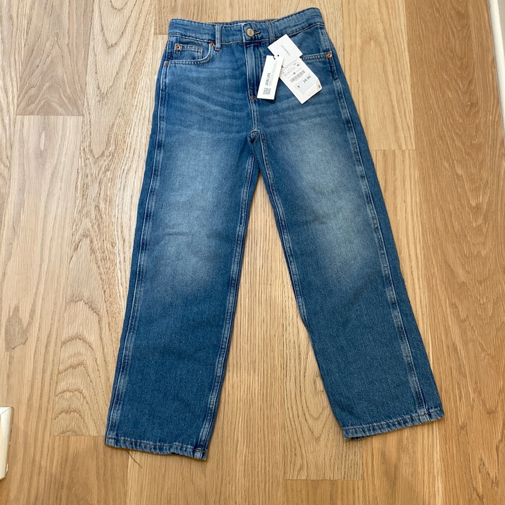 Zara straight fit jeans, size 10, blue. - Picture 1 of 2